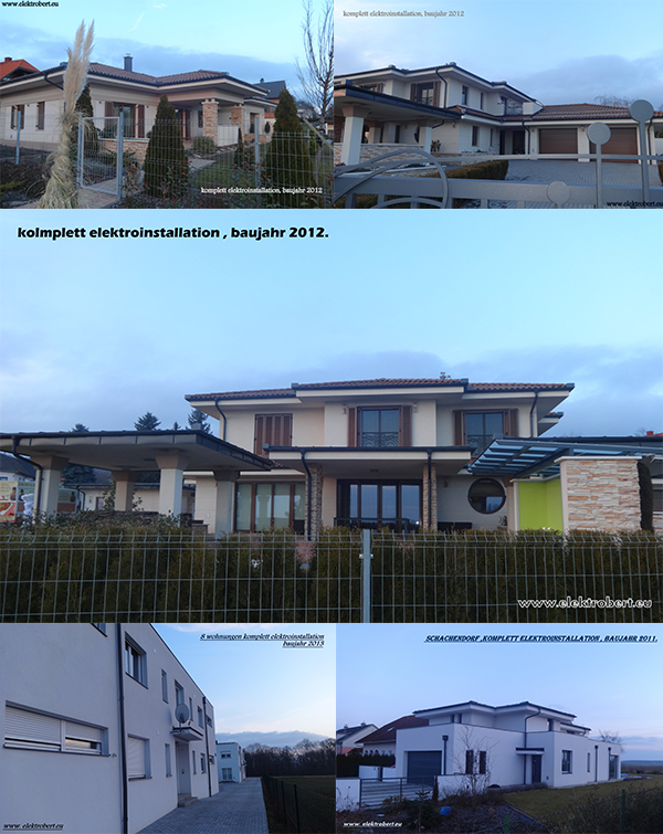 Neue Einfamilienhäuser mit kompletter Elektroinstallation